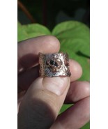Moldavite ring / Electroformed Copper - €58,81 EUR