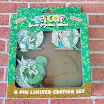 Disney Epcot Flower and Garden Festival 2008 Topiary 3 Pin Box Set LE 500 - £36.05 GBP