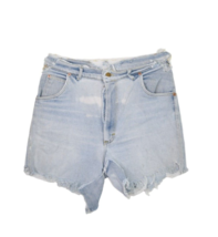 Vintage Lee Shorts Womens 32 Denim Cut Off Jeans Distressed Upcycled Fri... - $14.44