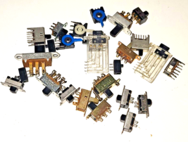 ASSORTED SLIDE SWITCHES / 26 PCS OF DIY ELECTRONIC SLIDE SWITCHES - £10.73 GBP