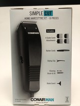Hair Clipper Trimmer Conair Simple Cut HC93W 10 Piece Taper Home Cutting Kit NIB - £15.29 GBP