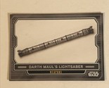 Star Wars Galactic Files Vintage Trading Card #695 Darth Maul Lightsaber - $2.48