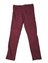 Lara Fashion Maroon Stretch Pants Size L 28x25 - £10.60 GBP