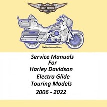 2006 - 2022 Harley Davidson Electra Glide Touring Models Service Manual  - £21.98 GBP