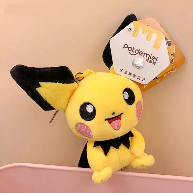 Genuine Animal Pokemon Series Pichu Pikachu Snorlax Plush Toys Cute Pend... - $27.16