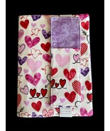 New Handmade Heart Quilted Journal &amp; Pen/Pencil Holder Set (Journal Incl... - $10.00