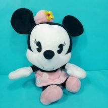 Disney Park Minnie Mouse Pink Dress Pillbox Hat Big Head Plush Stuffed A... - $25.08 CAD