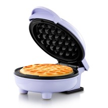 Holstein Housewares Personal/Mini Waffle Maker, Non-Stick Coating, Lavender - 4- - £19.69 GBP