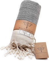 Smyrna Original Turkish Throw Blanket | 100% Cotton, 50 X 60 Inches |, Gray - £28.83 GBP