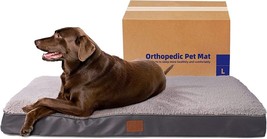 Orthopedic Dog Bed for Medium, Large Dogs, Large Dog Bed (36&quot;X27&quot;X3&quot;,Grey) - £18.61 GBP