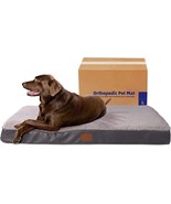 Orthopedic Dog Bed for Medium, Large Dogs, Large Dog Bed (36&quot;X27&quot;X3&quot;,Grey) - £18.33 GBP