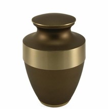 Large / Adult 200 Cubic Inch Bronze Color Brass Funeral Cremation Urn for Ashes - £305.43 GBP