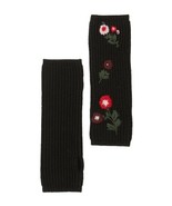 $138 Kate Spade New York In Bloom Fingerless Floral Rib Gloves, Black, O/S - £63.38 GBP