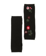 $138 Kate Spade New York In Bloom Fingerless Floral Rib Gloves, Black, O/S - $110.15 CAD