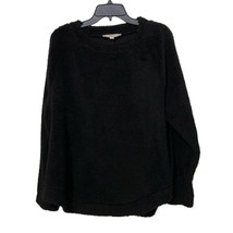 Loft Black Sherpa Fleece Pullover Top Shirt Womens Size Extra Large NEW - £13.80 GBP