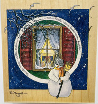 Christmas Where Winter Ends D. Morgan Rubber Stamp #90110 Stamps Happen ... - £16.67 GBP