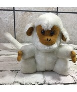 Vintage 70’s Dakin Plush Magpie Monkey White Long Tail Stuffed Animal Rare - £15.56 GBP