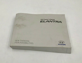 2016 Hyundai Elantra Coupe Owners Manual Handbook OEM I01B24004 - $14.84