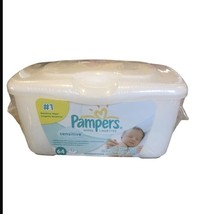 Pampers Baby 64 Wipes Pop Up Container Refillable Sensitive New SEALED Box - $32.73