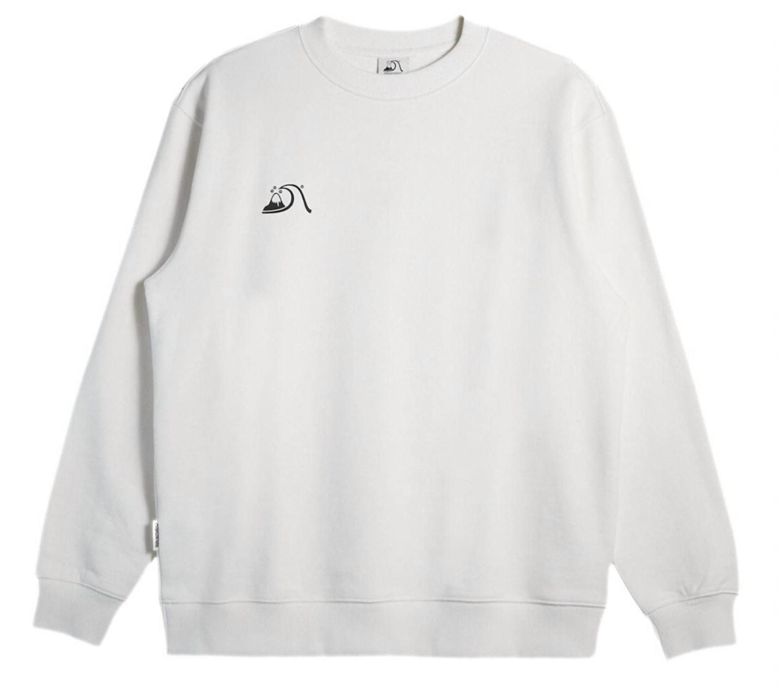 Quiksilver men&#39;s dna bubble logo crew Vintage White - $47.00