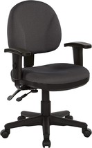 Office Star 8180-295 Ergonomic Sculptured Manager&#39;s Chair with Adjustable Arms, - £194.19 GBP