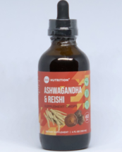 360 Nutrition Liquid Ashwagandha &amp; Reishi Drops Dietary Supplement 4 fl.Oz. - £19.98 GBP