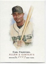 2007 Topps Allen and Ginter #16 Carl Crawford NM-MT Devil Rays - $1.67