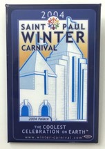 MN 2004 St. Paul Winter Carnival Coolest Celebration On Earth Pinback Button 3&quot; - £9.49 GBP