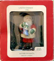 Roundy&#39;s 1996 Letter to Santa Stocking Kitten Holiday Christmas Tree Ornament - £7.72 GBP