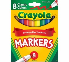 Crayola Broad Line Markers - Classic Colors, 8 Count - £15.57 GBP
