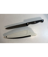 PAMPERED CHEF Utility KNIFE With SHARPENING CASE white 5” Blade - $526.90 MXN