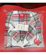 Macy&#39;s Family PJs Women&#39;s Flannel Red Green White Plaid Christmas EXTRA ... - £12.63 GBP