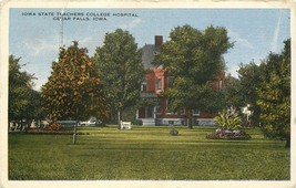 WB Postcard IA H246 Iowa State Teachers College Hospital Cedar Falls Cancel 1918 - £3.35 GBP