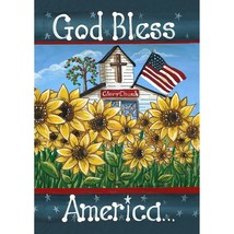 Toland Home Garden 102133 Glory Church Patriotic Flag 28x40 Inch Double Sided fo - £26.36 GBP