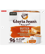 Gloria Jean&#39;s Butter Toffee Coffee, Keurig K-Cup Pod, Medium Roast, 96 C... - $543.07 MXN