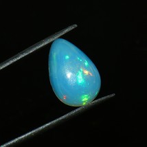 Natural Ethiopia White Fire Opal Pear Shape Loose Gemstone  For Jewelry ... - $510.27 MXN