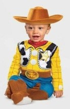 Boys Toy Story Halloween Costume Disney Woody Jumpsuit &amp; Hat Toddler-6/1... - $27.72