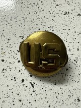 VINTAGE BRASS US MILITARY PIN- - $18.81
