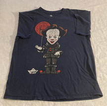 IT Cartoon Pennywise Clown Horror Movie Stephen King T-Shirt Men’s Sz L - £8.70 GBP