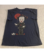 IT Cartoon Pennywise Clown Horror Movie Stephen King T-Shirt Men’s Sz L - £8.70 GBP