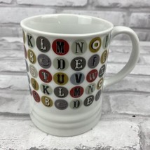 Fringe Studio Coffee Mug Alphabet ABC Typeset Collectors Coffee Mug - $15.20