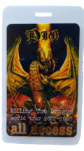 Dio Killing The Dragon Backstage Pass 2002 Vintage Hard Rock Heavy Metal Music - £23.15 GBP