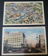 Lincoln, Nebraska Postcards Linen Curt Teich Vintage -group of 2 - £8.59 GBP