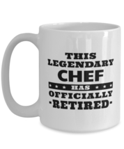 Funny Mug for Retired Chef - This Legendary Has Officially - 15 oz Retirement  - £13.54 GBP