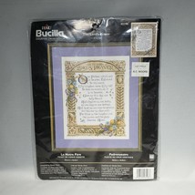 Bucilla The Lords Prayer Counted Cross Stitch Kit 2002 43198 Factory Sealed - £17.55 GBP