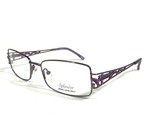 Splendor SP0011 LI Eyeglasses Frames Purple Square Full Rim 52-16-135 - £29.37 GBP
