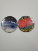 Hall &amp; Oates Caesars Palace Button Pin Badge Vintage 3 Inch 3&quot; - £6.88 GBP