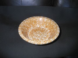 Vintage Stangl Pottery Town and Country Honey Spongeware 14 1/4&quot; Washbowl - £34.95 GBP