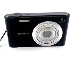 Sony Cyber-Shot DSC-W800 Digital Camera 20.1 MP 5x Zoom Black IOB  MINT - £158.17 GBP
