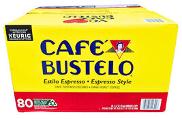 Café Bustelo Coffee Espresso Style K-Cups Dark Roast 80 Count EXP 11/2026 - $78.84 CAD